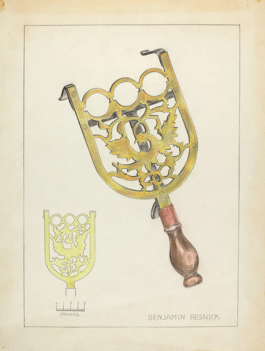 Trivet by Benjamin Resnick, index of american design, 1939