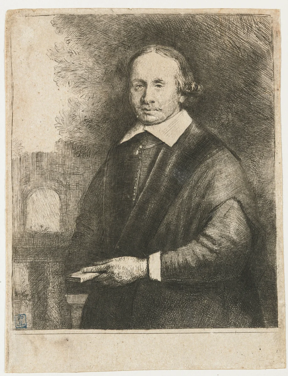 Jan Antonides van der Linden by Rembrandt van Rijn, print, 1665