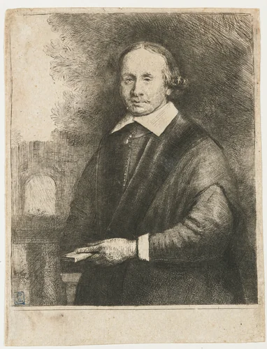 Jan Antonides van der Linden by Rembrandt van Rijn, print, 1665