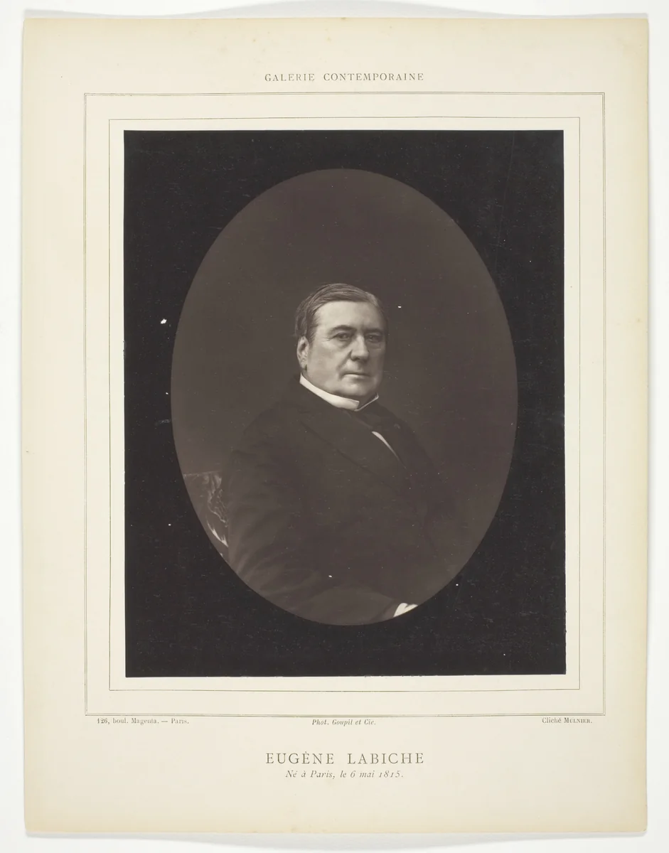 Eugène Labiche by Ferdinand J Mulnier, photograph, 1871-1879