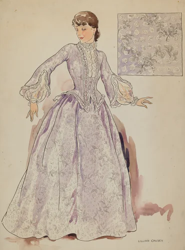 Dress by Lillian Causey, index of american design, 1936