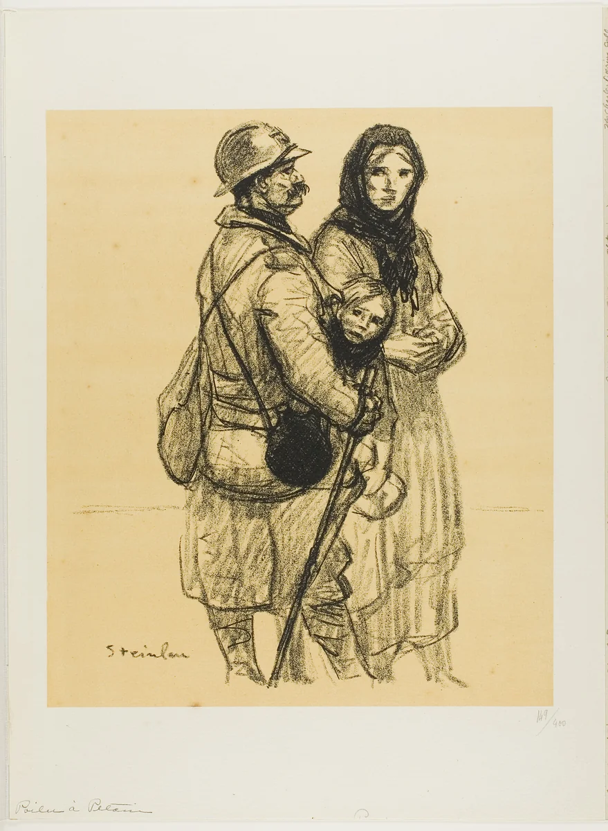 A Soldier for Pétain by Théophile Alexandre Steinlen, print, 1915-1917