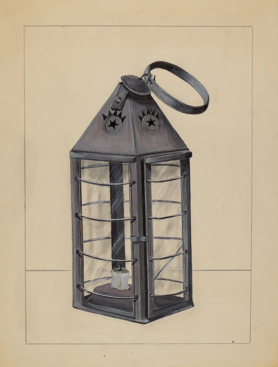 Lantern by Holger Hansen, index of american design, 1936