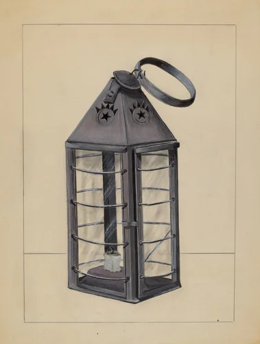 Lantern by Holger Hansen, index of american design, 1936