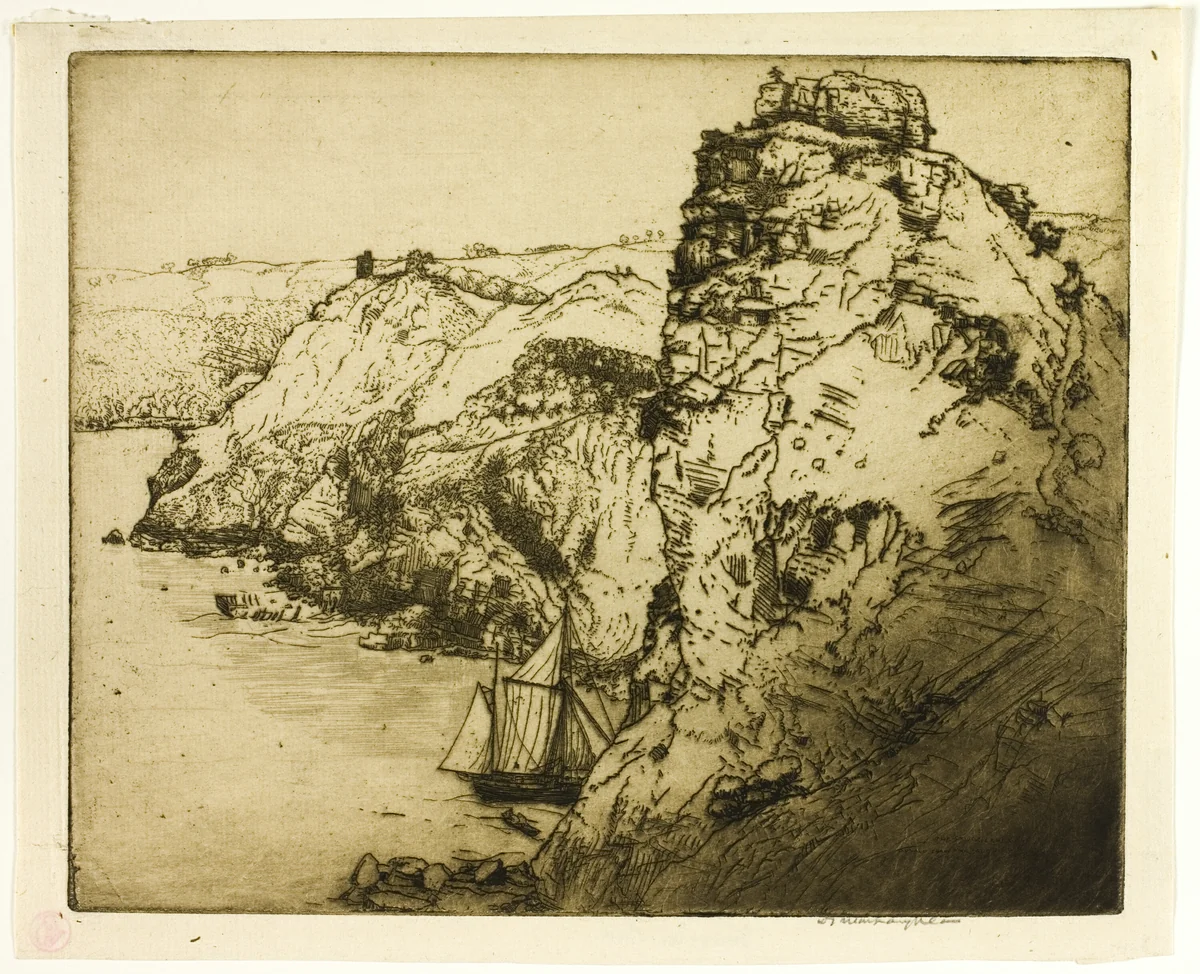 The Smugglers' Cove by Donald Shaw MacLaughlan, print, 1906