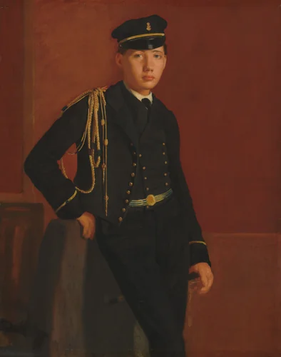 Achille De Gas in the Uniform of a Cadet by Edgar Degas, painting, 1856-1857