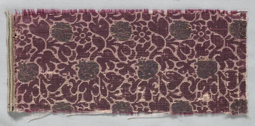Brocaded Textile Fragment by Unknown, textile, 1580-1620