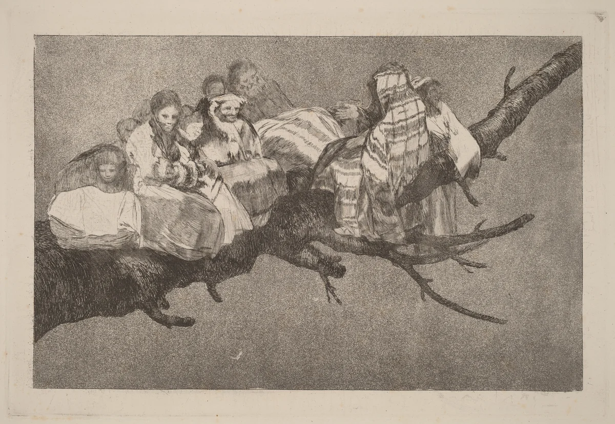 Disparate ridiculo (Ridiculous Folly) by Francisco Goya, print, 1816