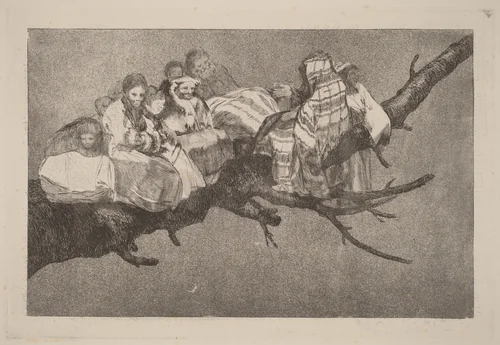 Disparate ridiculo (Ridiculous Folly) by Francisco Goya, print, 1816