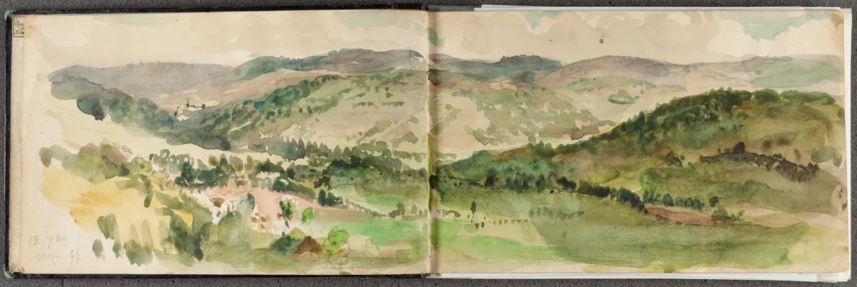 Sketchbook from the Artist's Trip to Germany by Eugène Delacroix, book, 1855-1859