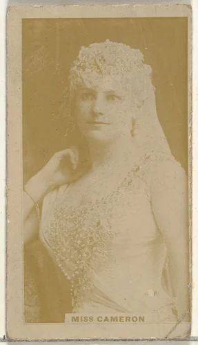Miss Cameron, from the Actors and Actresses series (N145-8) issued by Duke Sons & Co. to promote Duke Cigarettes by W. Duke, Sons & Co., photograph, 1890-1895