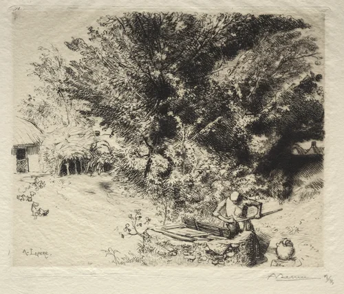 The Pit by Auguste Louis Lepère, print, 1911