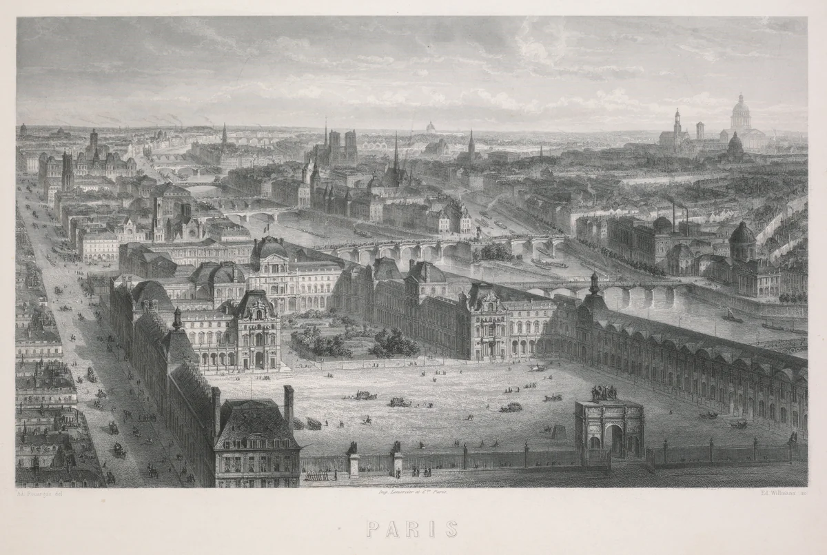 Paris by Adolphe Rouargue, print, 1830-1855