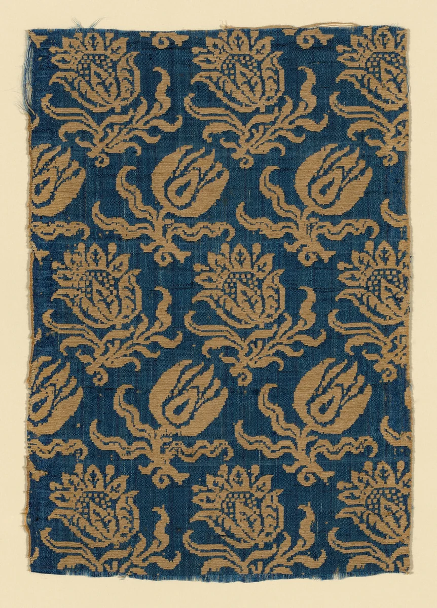 Fragment by Italy, textile, 1650-1700