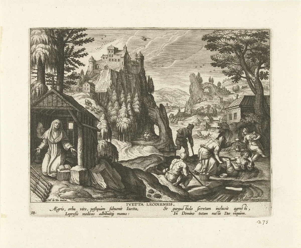Zalige Yvetta van Hoei by Unknown, print, 1570-1618