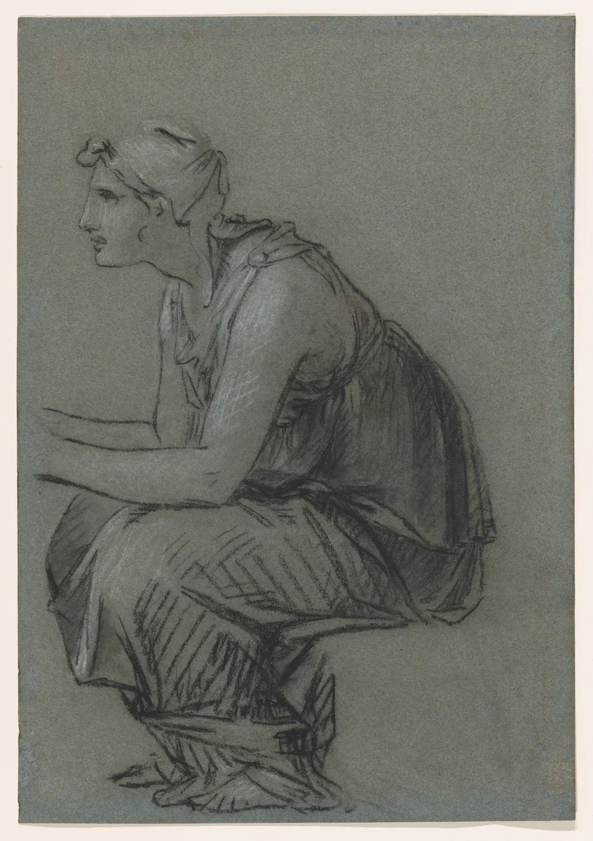 Study for Astyanax’s Nurse by Pierre-Paul Prud'hon, drawing, 1807-1817