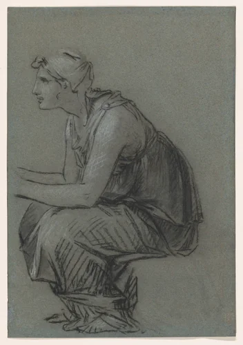 Study for Astyanax’s Nurse by Pierre-Paul Prud'hon, drawing, 1807-1817