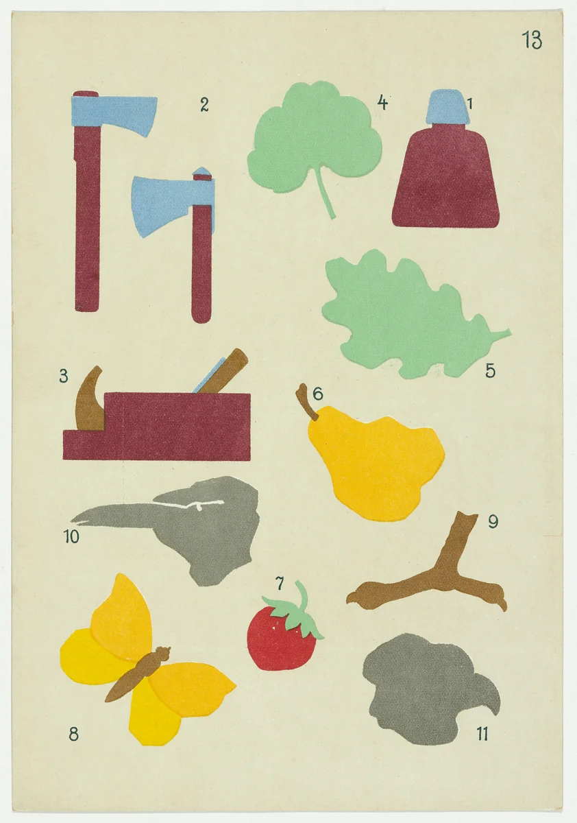 Gift 13: Paper Cutting (Kindergarten material based on the educational theories of Friedrich Froebel) by Hans Kappler, design, 1920