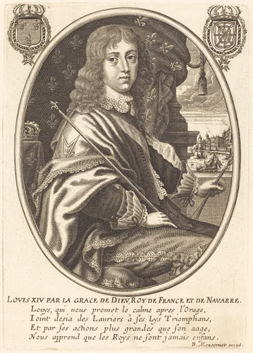 Louis XIV, King of France by Balthasar Moncornet, print, 1600-1668