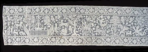 Border by Italy or Spain, textile, 1601-1700