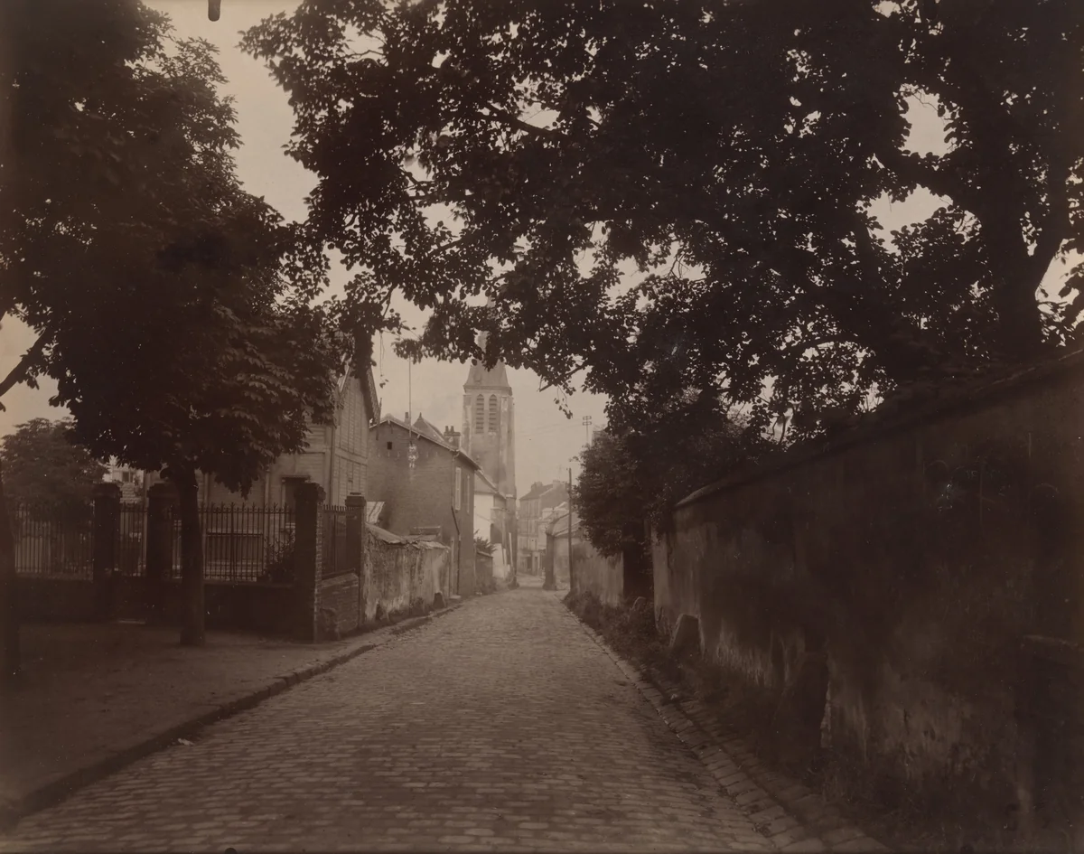 Stains. Chemin de l'Eglise by Eugène Atget, photograph, 1925