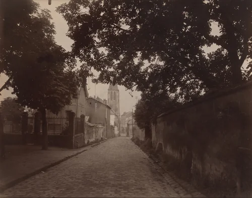 Stains. Chemin de l'Eglise by Eugène Atget, photograph, 1925
