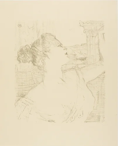 Sybil Sanderson, from Treize Lithographies by Henri de Toulouse-Lautrec, print, 1898