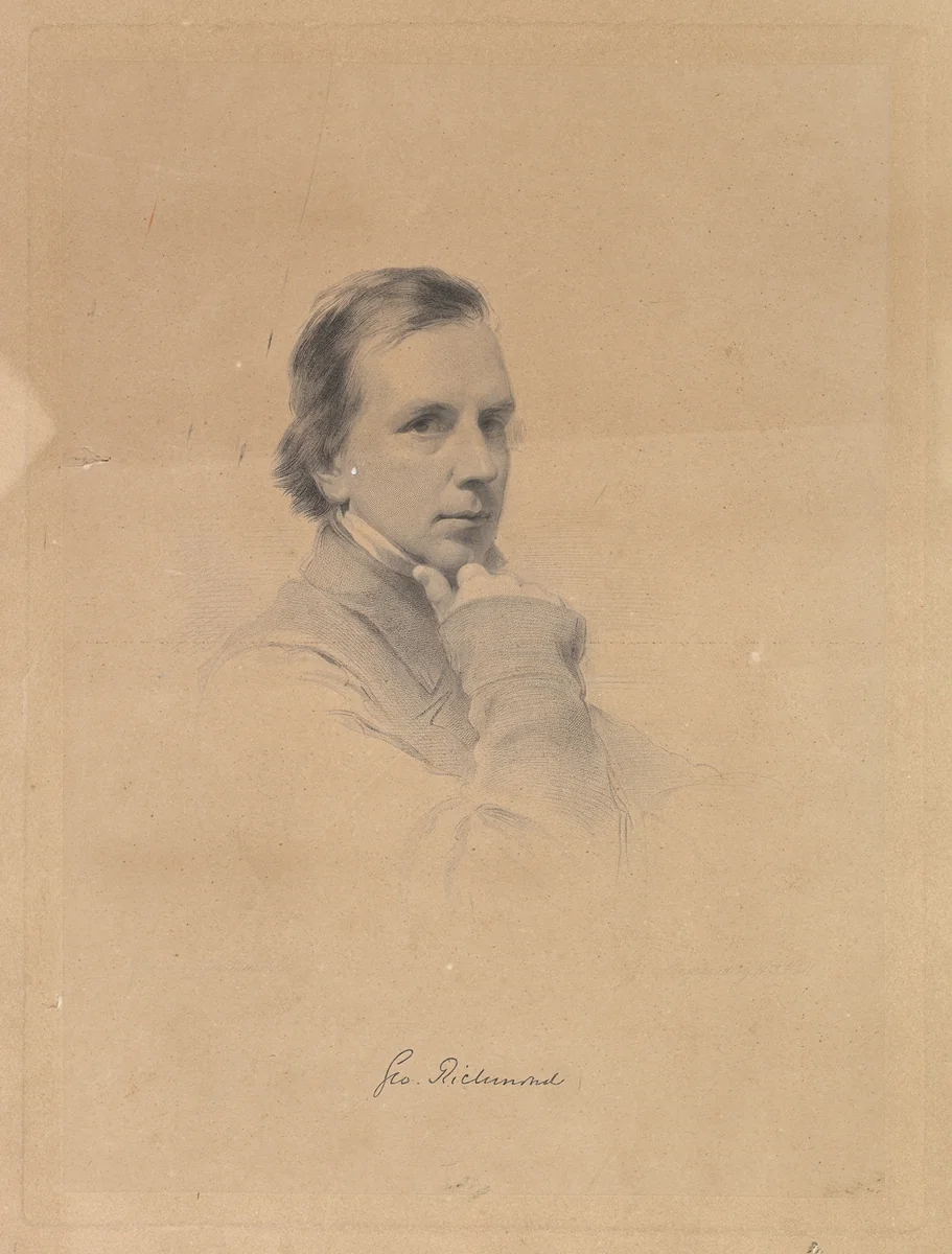 George Richmond – Self-portrait by George Richmond, print, 1863