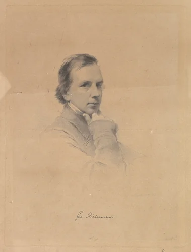 George Richmond – Self-portrait by George Richmond, print, 1863