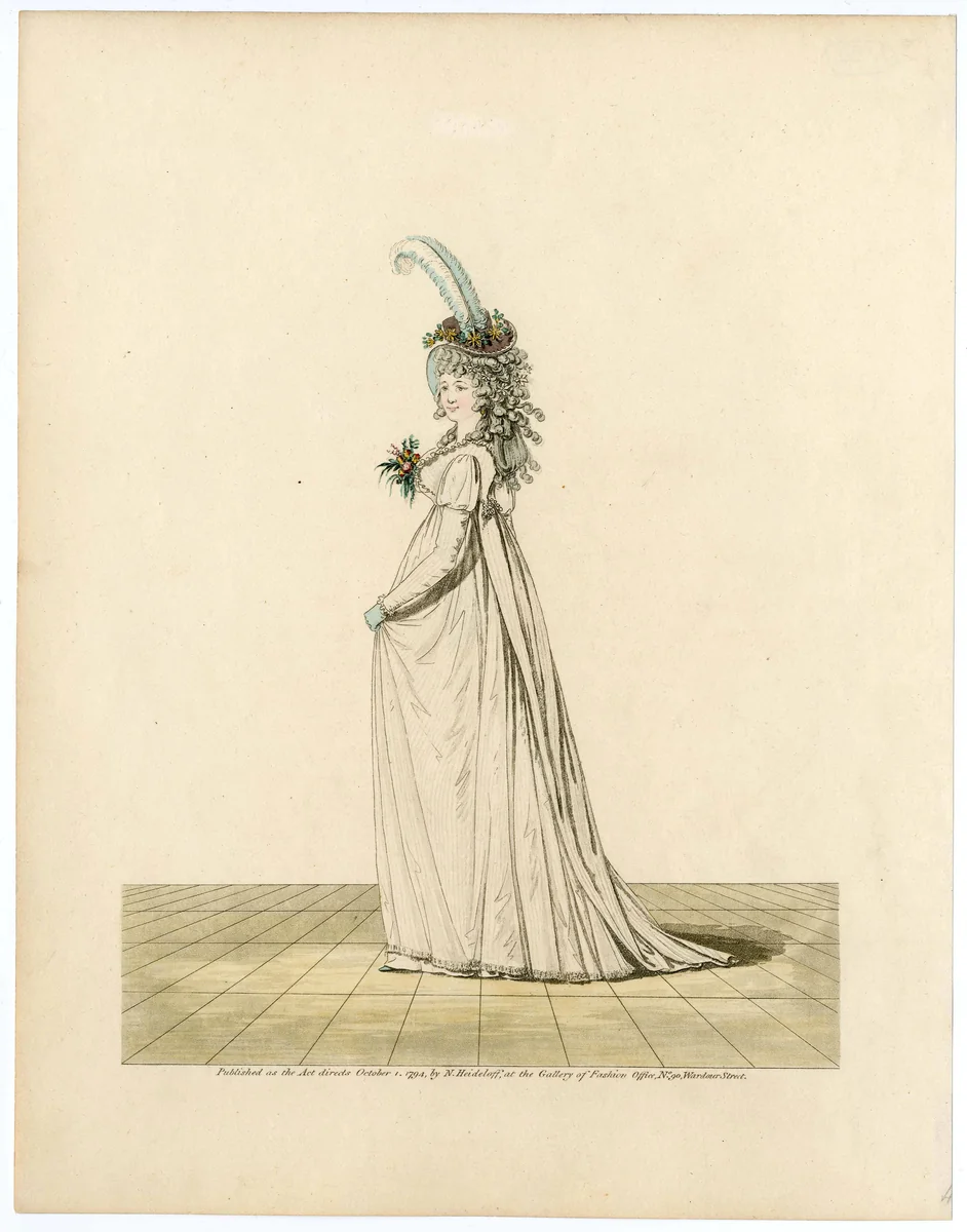 Fashion plate by Nicolaus Heideloff, artwork, 1794