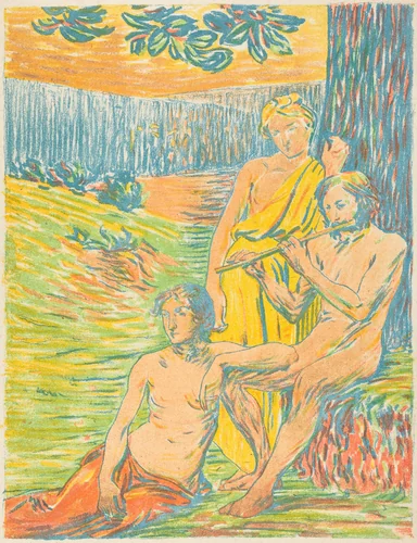 Pan IV (Arcadia) by Hippolyte Petitjean, print, 1898-1900