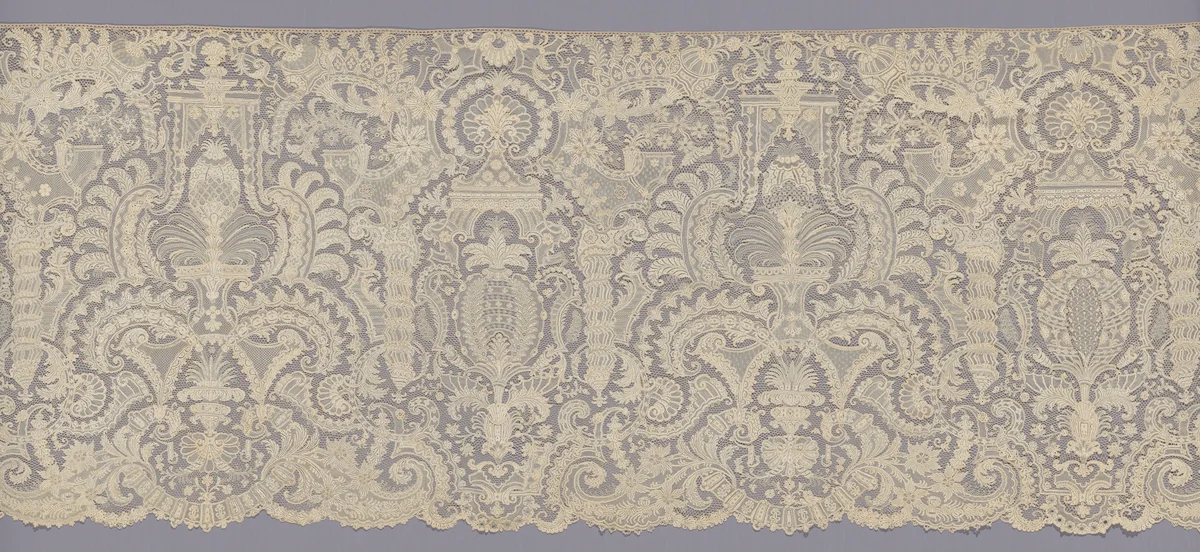 Flounce by France, textile, 1701-1725