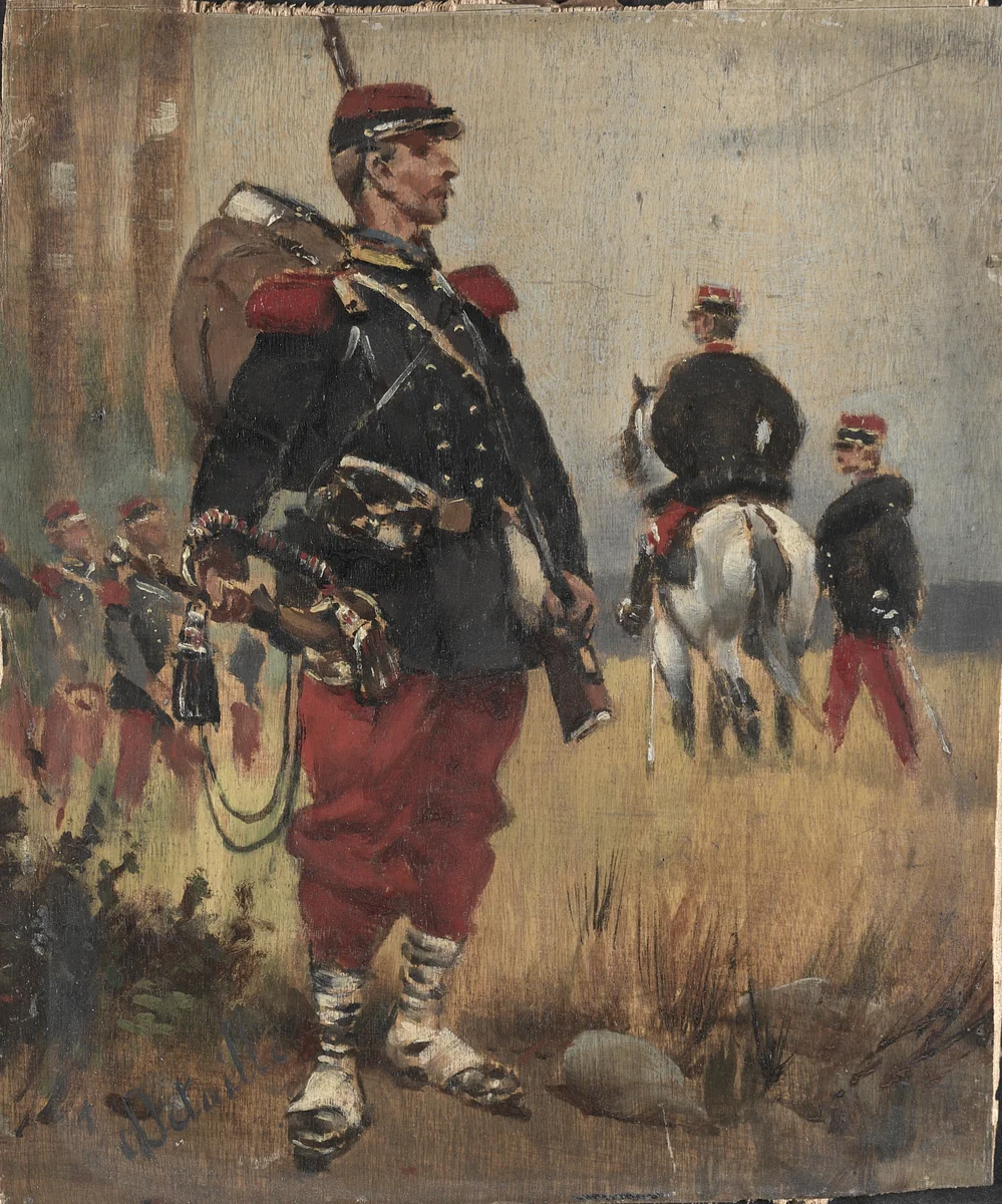 Soldiers by Édouard Detaille, painting, 1887-1897