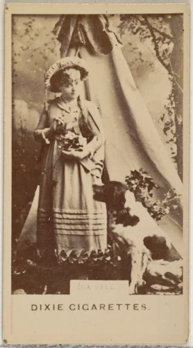 Ida Bell, from the Actors and Actresses series (N45, Type 7) for Dixie Cigarettes by Allen & Ginter, photograph, 1885-1891