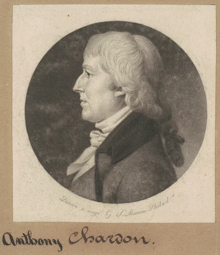 Anthony Chardon by Charles B. J. Févret de Saint-Mémin, print, 1800