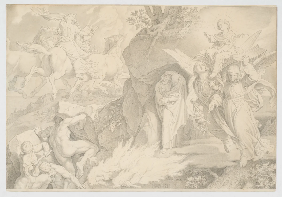 Prophesie by Joseph von Führich, drawing, 1834-1844