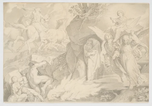 Prophesie by Joseph von Führich, drawing, 1834-1844