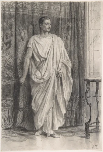 Standing Roman by Lawrence Alma-Tadema, drawing, 1875-1890
