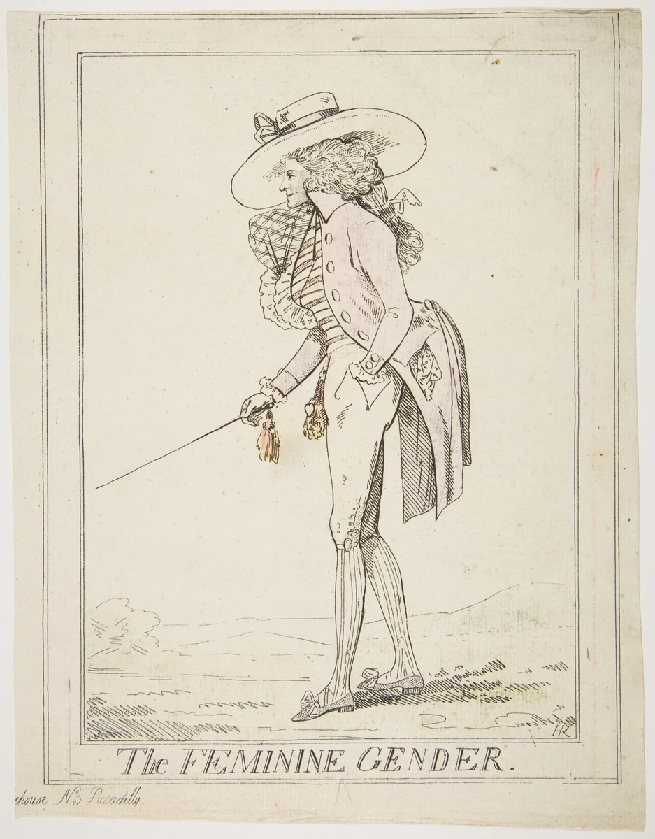 The Feminine Gender by Henry Kingsbury, print, 1787