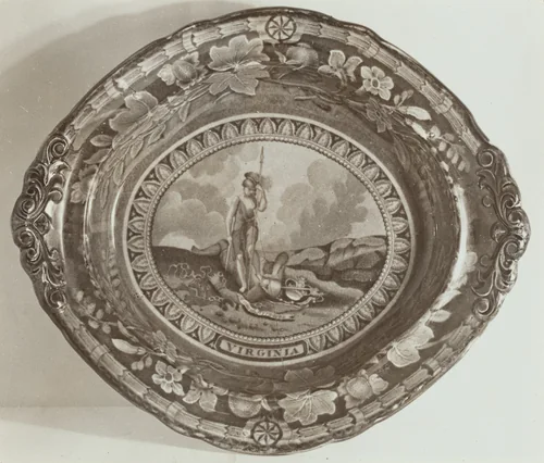 Flat Dish - Virginia State Arms by Helmut Hiatt, index of american design, 1936
