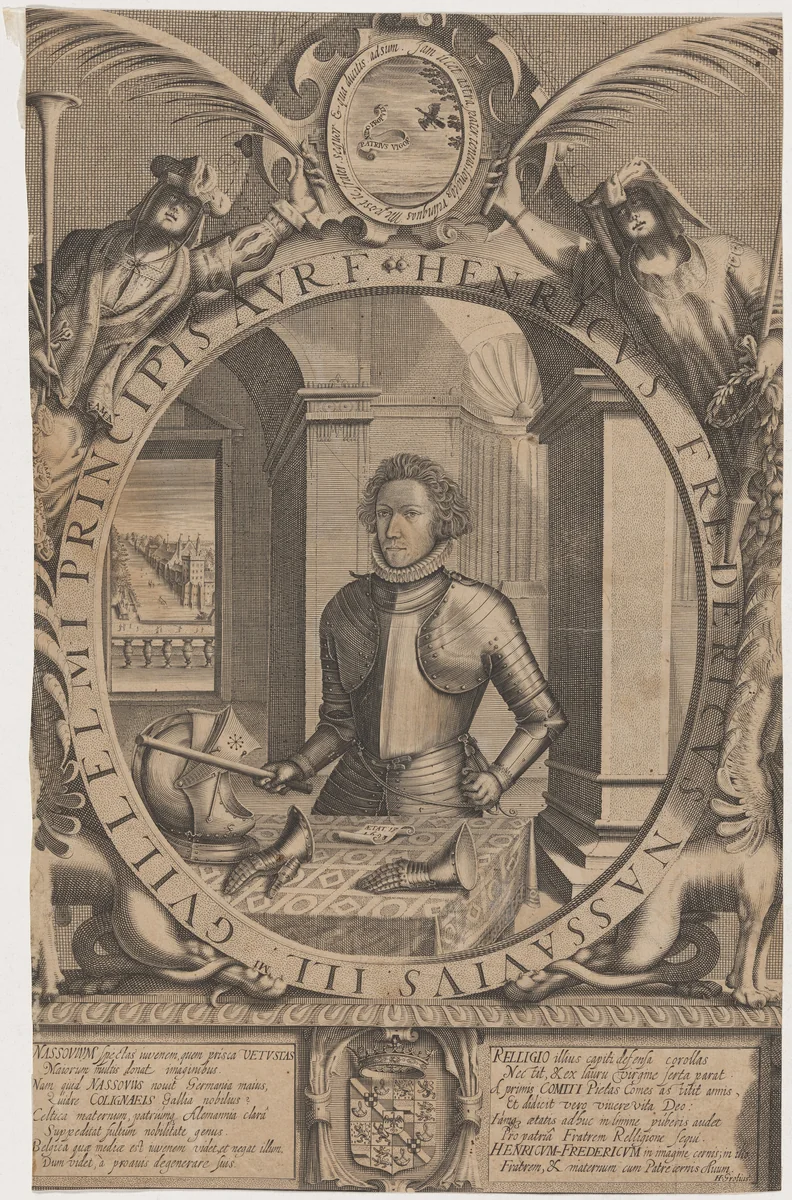 Frederick Henry of Nassau by Hugo Grotius, print, 1630