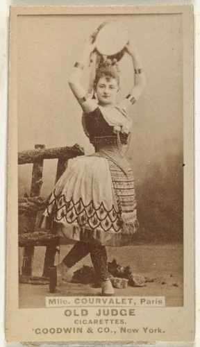 Mlle. Courvalet, Paris, from the Actors and Actresses series (N171) for Old Judge Cigarettes by Goodwin & Company, photograph, 1886-1890
