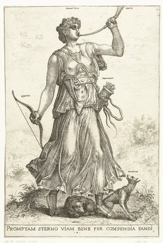 Dialectica by Hieronymus Cock, print, 1550