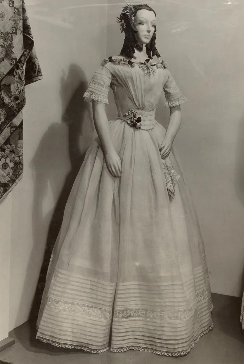 Wedding Dress by American 20th Century, index of american design, 1935-1942