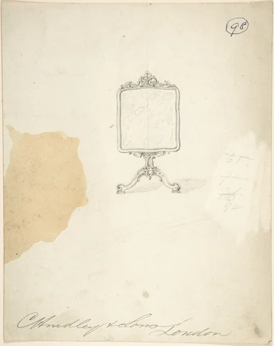 Design for a Standing Frame by Charles Hindley and Sons, drawing, 1841-1884