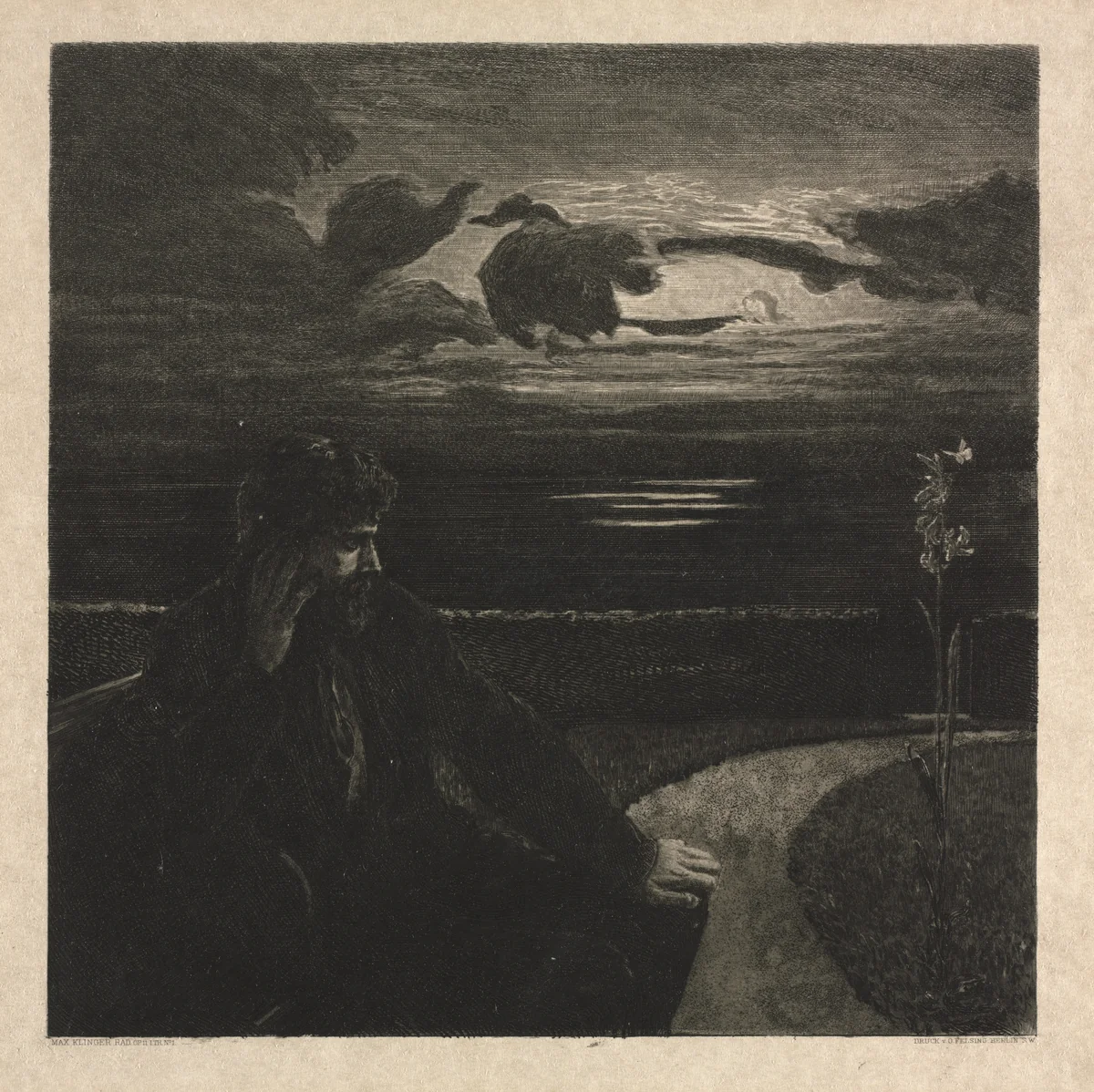 On Death, Part I by Max Klinger, print, 1884-1894