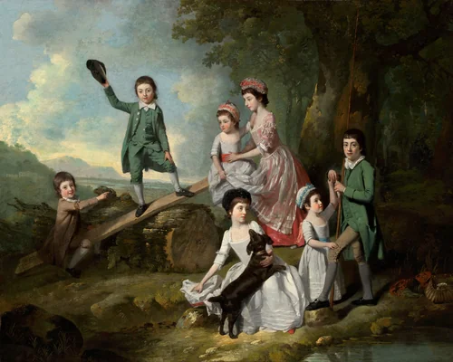 The Lavie Children by Johann Zoffany, painting, 1770