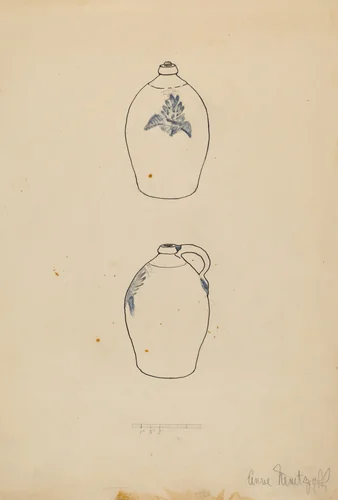 Jug by Anne Nemtzoff, index of american design, 1939