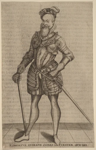 Robert Dudley, Earl of Leicester by Christoffel van Sichem, print, 1546-1624
