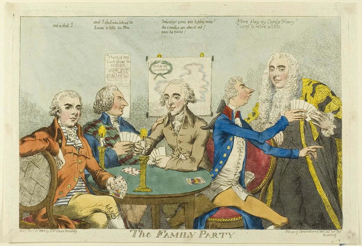 The Family Party by Charles Williams, print, 1801